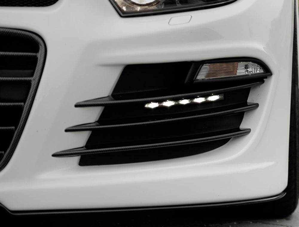 Rieger Tuning Lufteinlassblenden links/rechts, mit Aussparung für Tagfahrleuchten, für Rieger Spoilerstoßstange 00014102 & 00014103 (Aufpreis!)