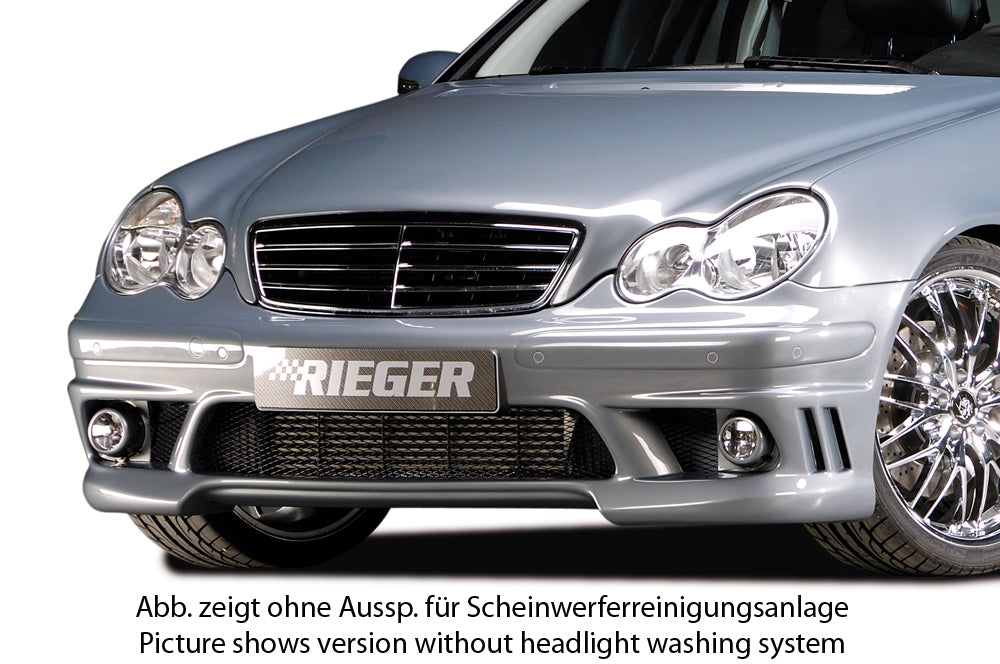 Rieger Tuning Spoilerstoßstange mit Aussparung für Waschanlage & mit Aussparung für Einparkhilfe