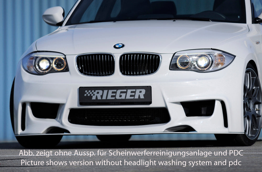 Rieger Tuning Spoilerstoßstange mit Aussparungen für Waschanlage (hohe Version) & mit Aussparungen für Einparkhilfe