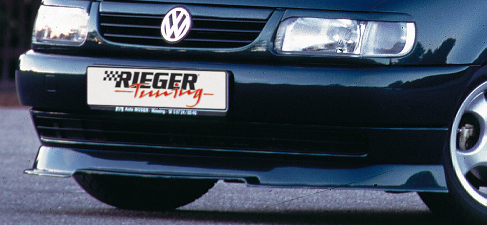 Rieger Tuning Spoilerlippe für Fahrzeuge ohne Stylingpaket Höhe 77mm, mit integriertem Spoilerschwert
