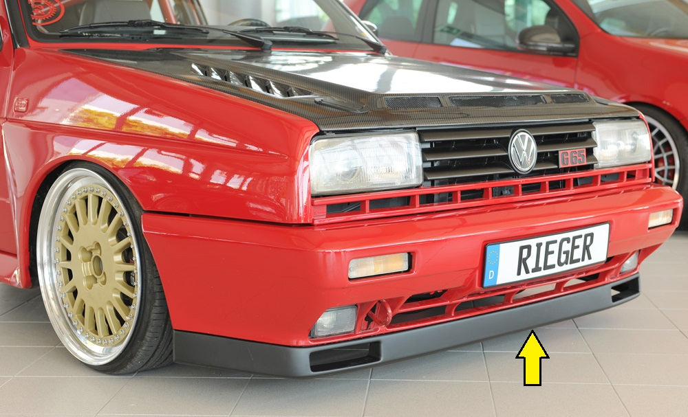 Rieger Tuning Spoilerlippe für Rallye Golf mit originaler Frontschürze