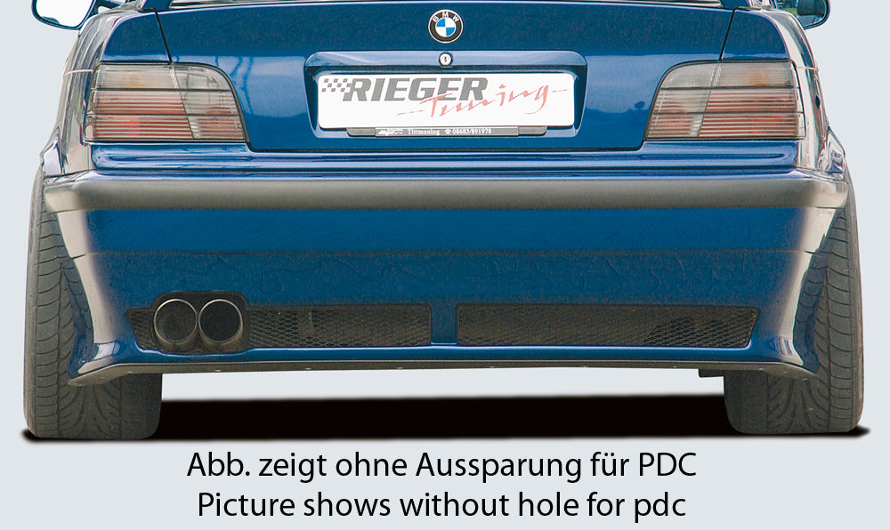 Rieger Tuning Heckschürze für Fahrzeuge mit PDC (Park-Distance-Control)