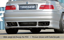 Rieger Tuning Heckschürze ohne Aussparung für Park-Distance-Control (PDC) für Facelift-Modelle