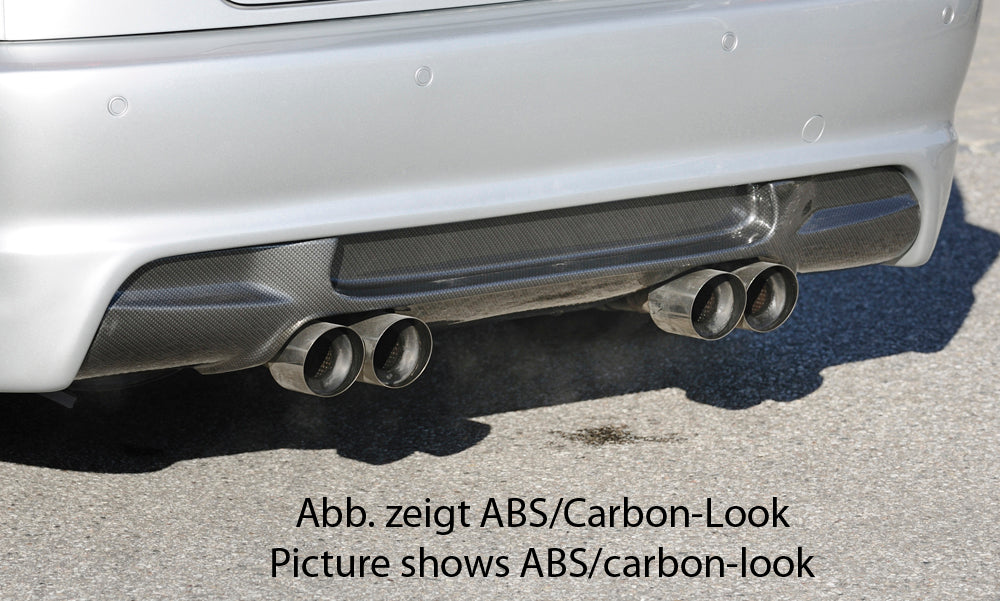 Rieger Tuning Heckeinsatz mit Aussparung für 4x90mm Endrohre mittig für Heckschürze 00050248 / 00050249 / 00050250 / 00050251