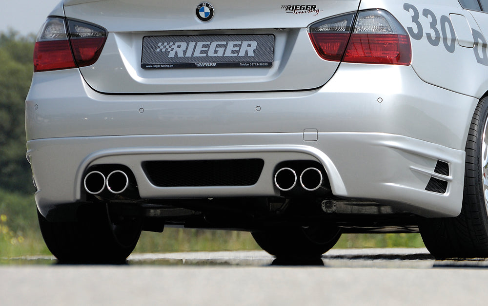 Rieger Tuning Heckschürzenansatz für 2 Doppelendrohre mittig nur für 335i ohne M-Technik