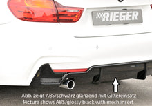 Rieger Tuning Heckeinsatz für originale M-Paket Heckschürze mit Aussparung für original Endrohr links