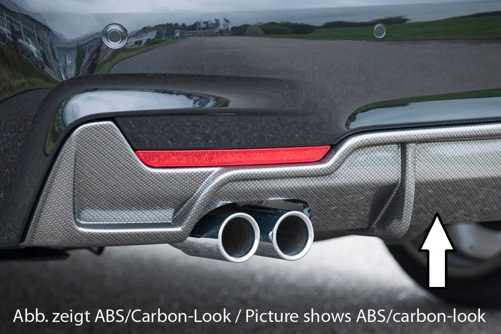 Rieger Tuning Heckeinsatz für originale M-Paket Heckschürze mit Aussparung für original Doppelendrohr links