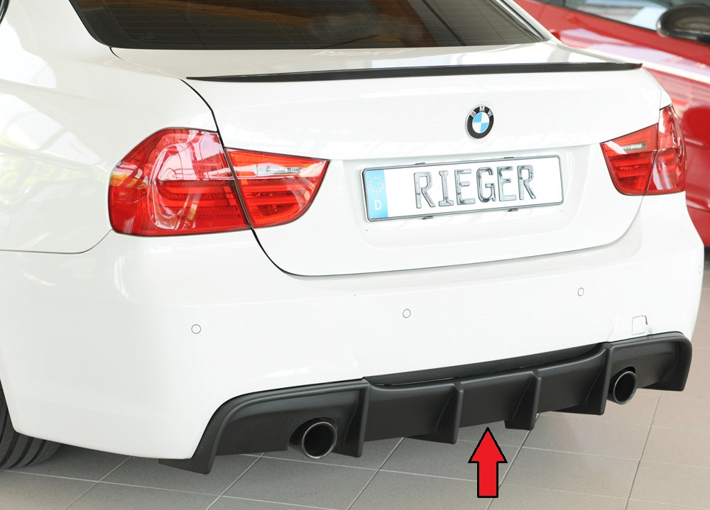 Rieger Tuning Heckeinsatz für originale M-Paket Heckschürze für original Endrohr links/rechts (je 1x80mm)