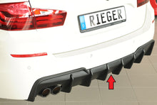 Rieger Tuning Heckeinsatz für originale M-Sport Paket Heckschürze für original Doppelendrohr links (2x76mm)