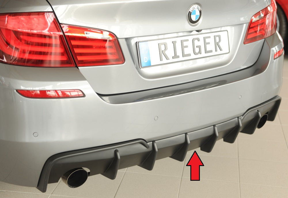 Rieger Tuning Heckeinsatz für originale M-Sport Paket Heckschürze für original Endrohr links/rechts (je 1x90mm)