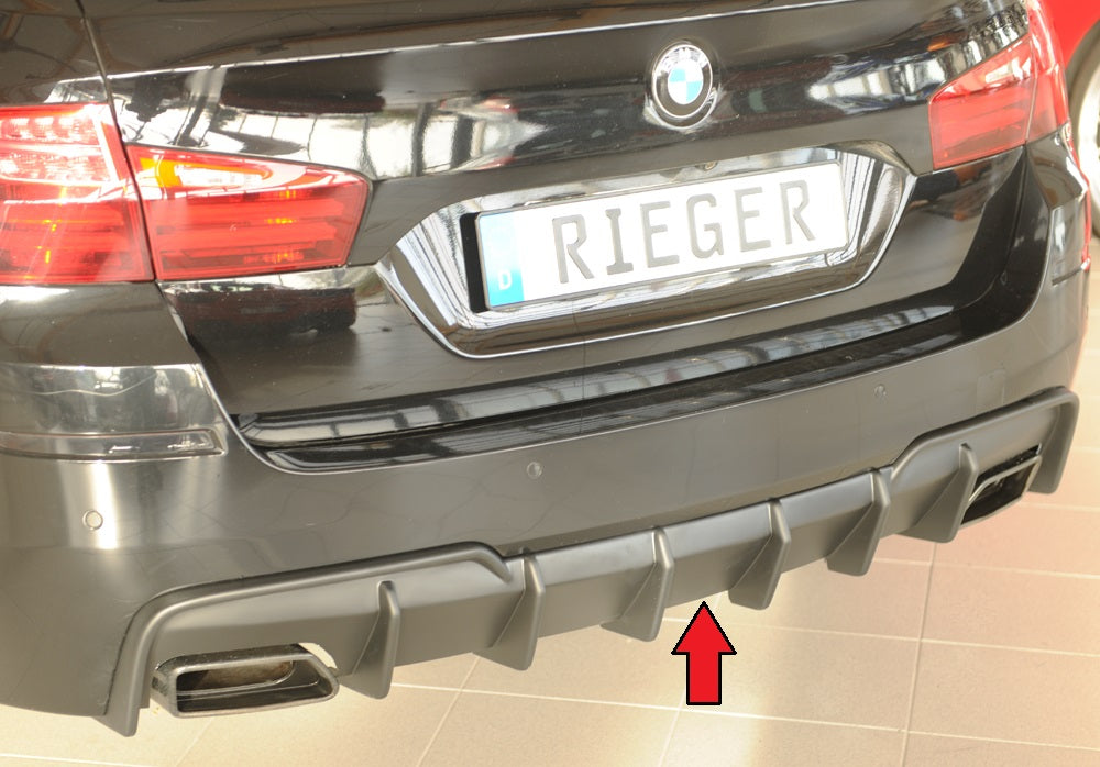 Rieger Tuning Heckeinsatz für originale M-Sport Paket Heckschürze für original Endrohrblende links/rechts
