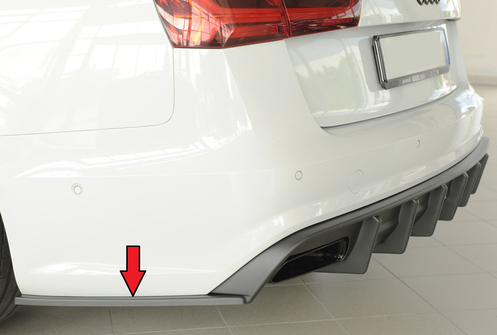 Rieger Tuning Heckschürzenansatz seitlich links für Rieger Heckeinsatz