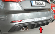 Rieger Tuning Heckeinsatz für S-Line Modelle für Doppelendrohr links