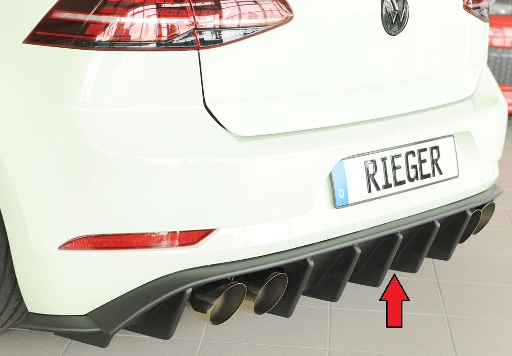Rieger Tuning Heckeinsatz für Sport-Endschalldämpfer mit links/rechts je 2x115x70mm