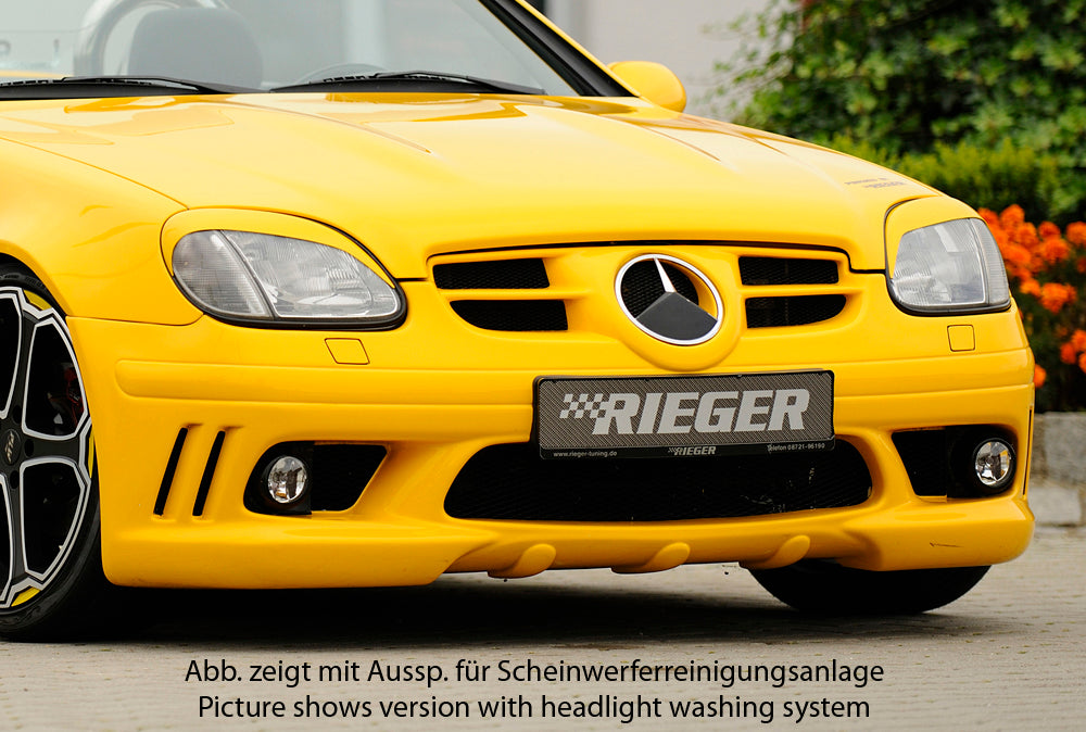 Rieger Tuning Spoilerstoßstange mit Halterungen für Nebelscheinwerfer und offenen seitlichen Lüftungsschlitzen