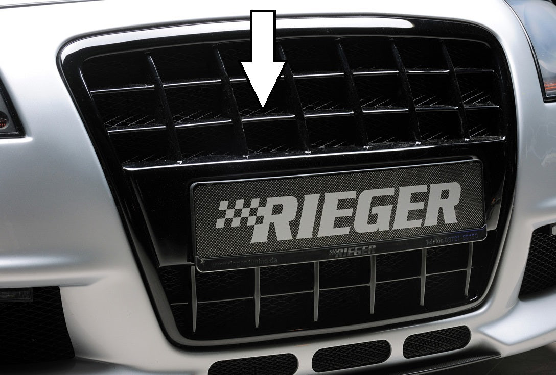 Rieger Tuning Frontgrill schwarz glänzend für Rieger Spoilerstoßstangen