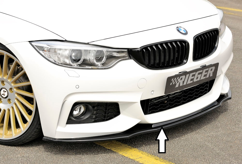 Rieger Tuning Spoilerschwert schwarz glänzend für originale M-Paket Frontschürze
