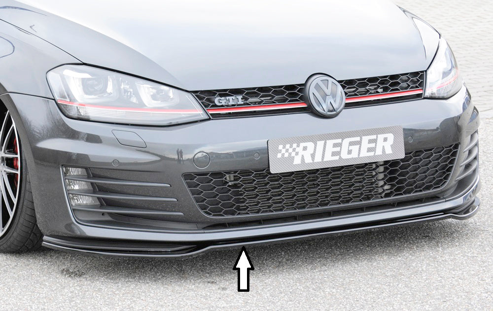 Rieger Tuning Spoilerschwert schwarz glänzend für originale Frontschürze
