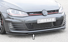 Rieger Tuning Spoilerschwert schwarz glänzend für originale Frontschürze