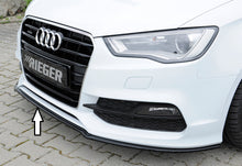 Rieger Tuning Spoilerschwert schwarz glänzend für originale S-Line Frontschürze