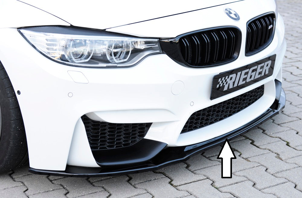 Rieger Tuning Spoilerschwert schwarz glänzend für originale Frontschürze