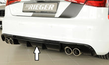 Rieger Tuning Heckeinsatz schwarz glänzend für Doppelendrohr links/rechts für Fahrzeuge mit S-Line