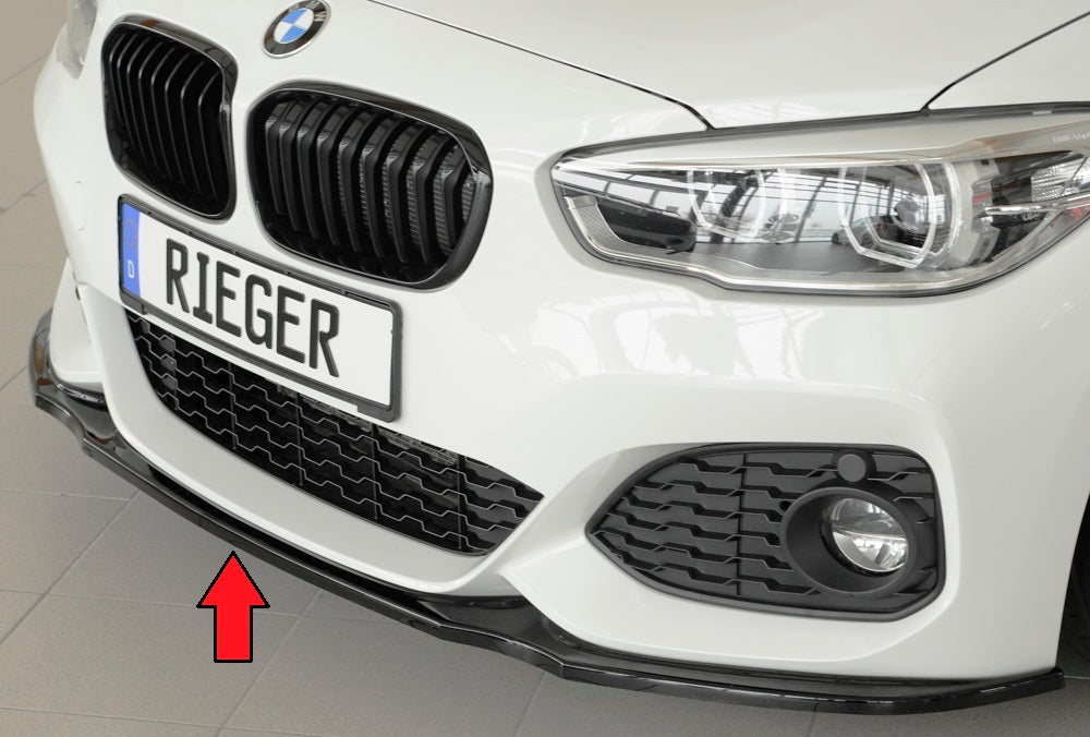 Rieger Tuning Spoilerschwert schwarz glänzend für originale M-Paket Frontschürze
