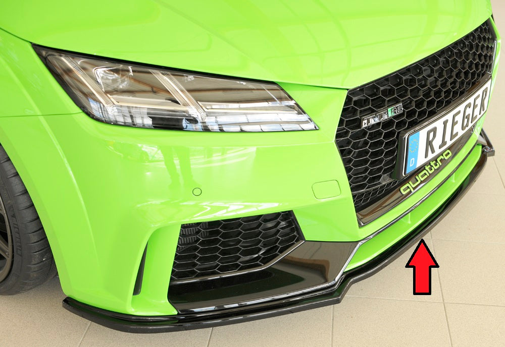 Rieger Tuning Spoilerschwert schwarz glänzend für originale Frontschürze