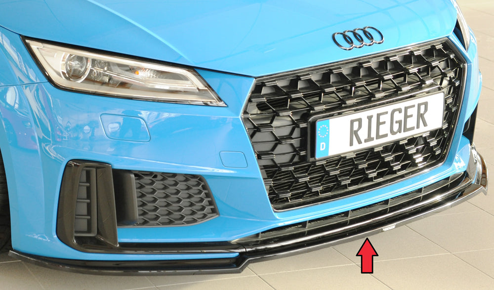 Rieger Tuning Spoilerschwert schwarz glänzend für originale Frontschürze