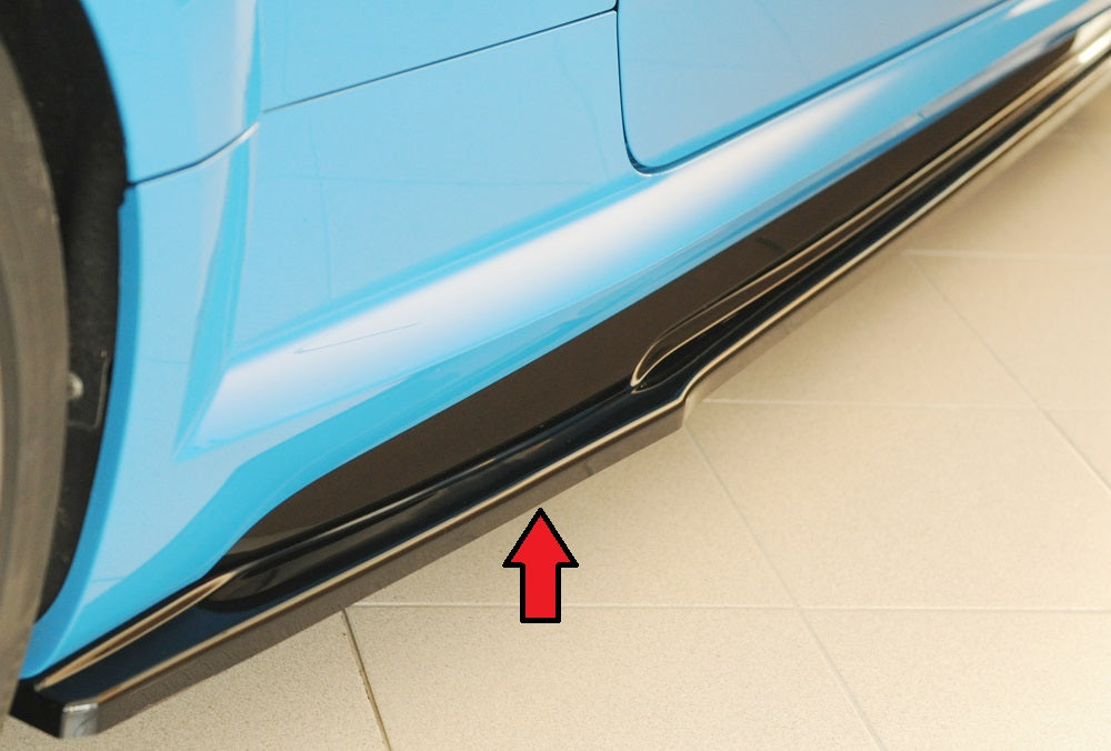 Rieger Tuning Seitenschwelleransatz schwarz glänzend rechts