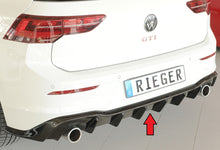 Rieger Tuning Heckeinsatz schwarz glänzend für original Endrohr je 1x links/rechts