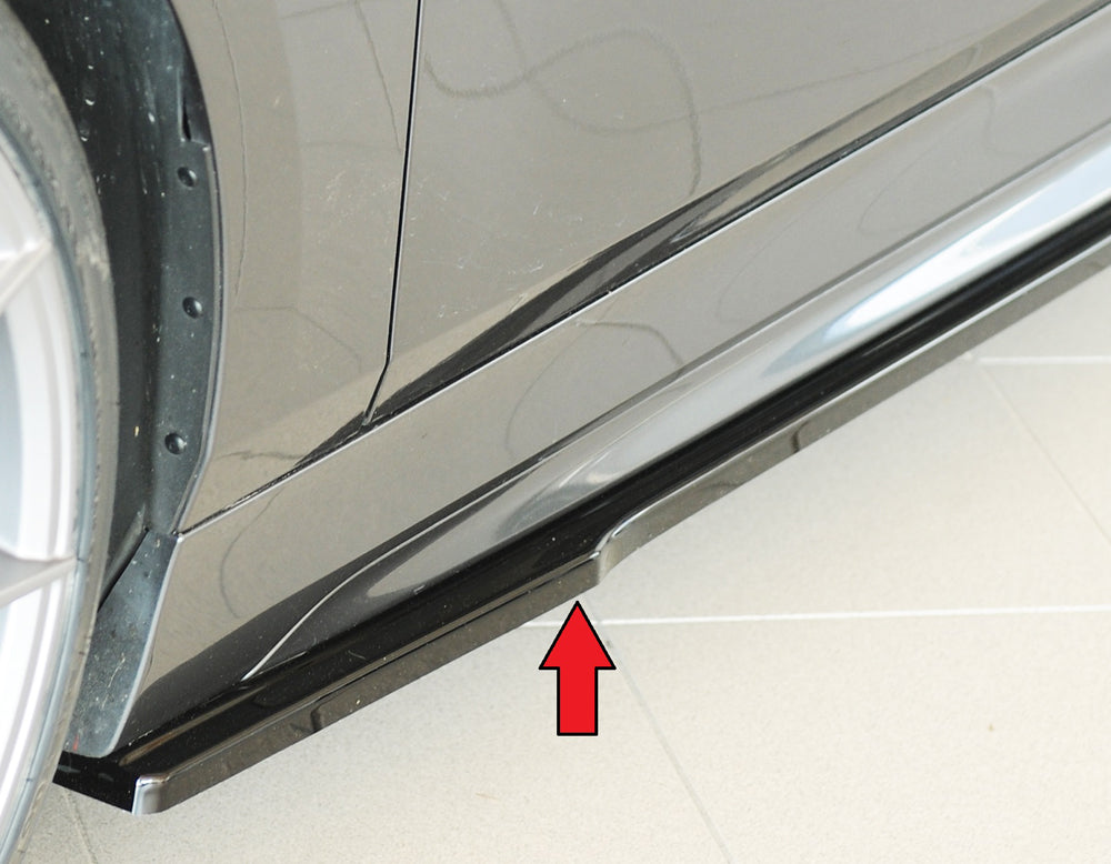 Rieger Tuning Seitenschwelleransatz schwarz glänzend links für original M-Paket Seitenschweller