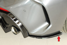 Rieger Tuning Heckschürzenansatz seitlich schwarz glänzend rechts für originale M-Paket Heckschürze