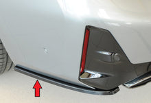 Rieger Tuning Heckschürzenansatz seitlich links schwarz glänzend für originale M-Sport-Paket Heckschürze