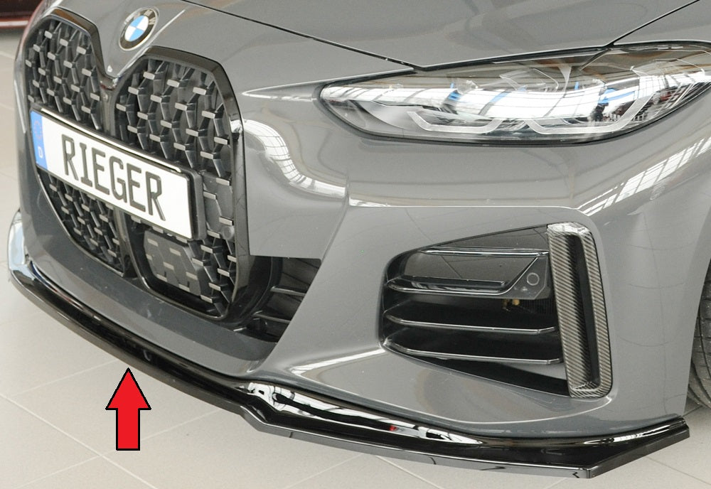 Rieger Tuning Spoilerschwert schwarz glänzend für originale M-Paket Frontschürze