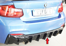 Rieger Tuning Heckeinsatz schwarz glänzend für originale M-Paket Heckschürze für original Endrohr links/rechts je 1x 80mm