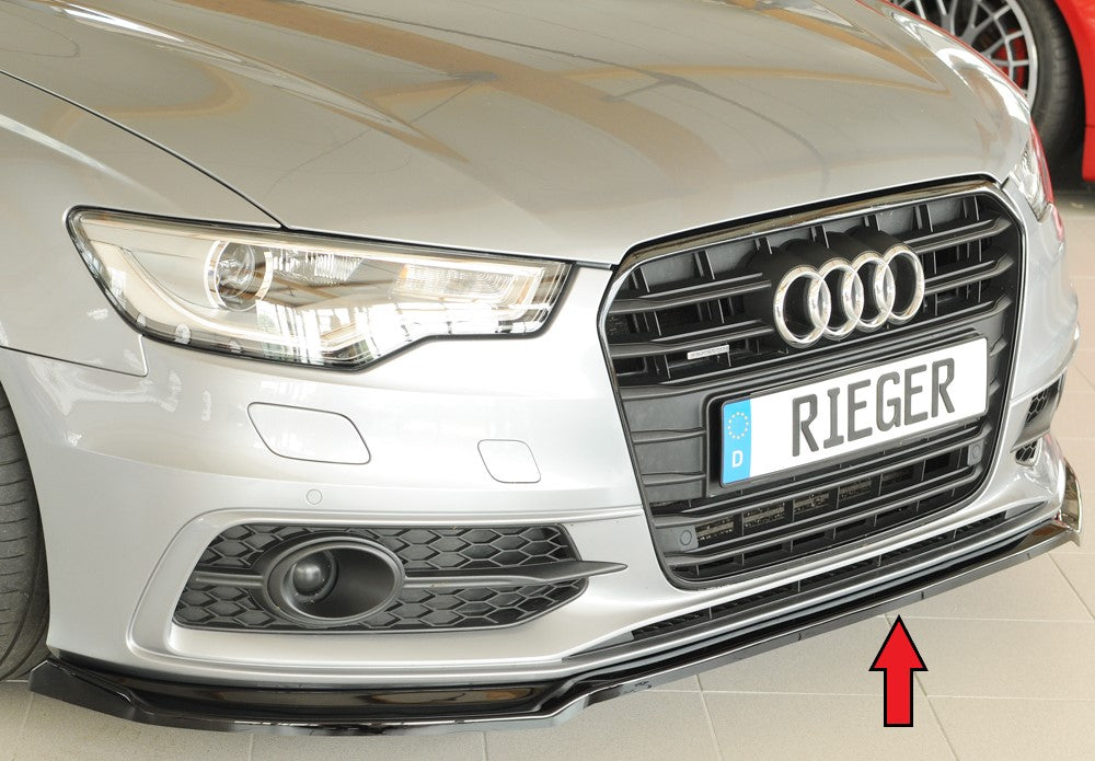 Rieger Tuning Spoilerschwert schwarz glänzend für originale S-Line Frontschürze
