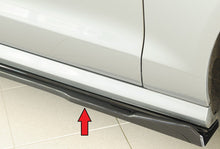 Rieger Tuning Seitenschwelleransatz rechts schwarz glänzend für originale S-Line Seitenschweller