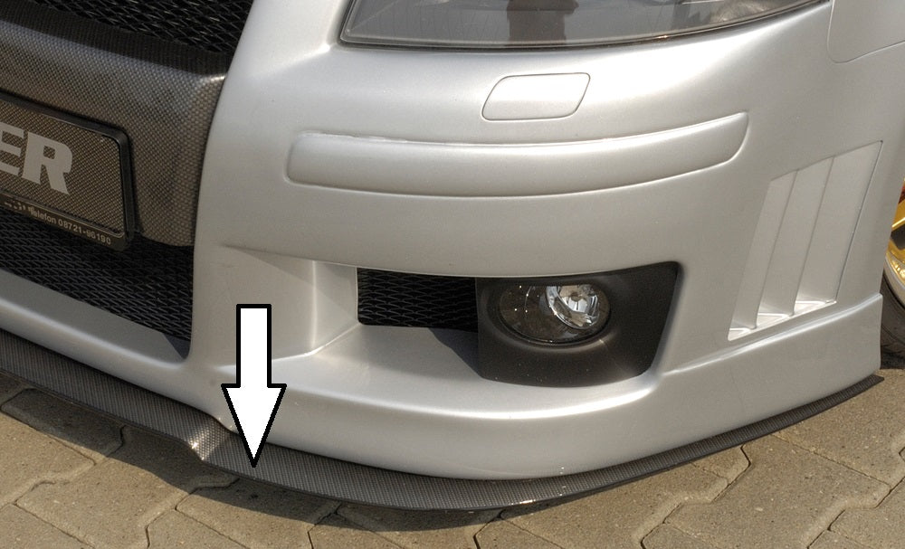 Rieger Tuning Spoilerschwert in Carbon-Look für Rieger Spoilerstoßstange 00056702 & 00056712 & 00056720