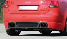 Rieger Tuning Heckschürzenansatz in Carbon-Look für original Heckschürze und S-Line Exterieurpaket, für 4-Rohr Endschalldämpfer