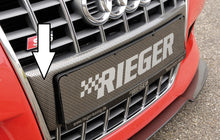 Rieger Tuning Kennzeichenauflage in Carbon-Look für original Grill 00165028