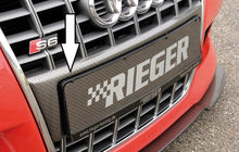 Rieger Tuning Kennzeichenauflage in Carbon-Look für original S-Grill 00211227