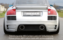 Rieger Tuning Heckschürze in Carbon-Look