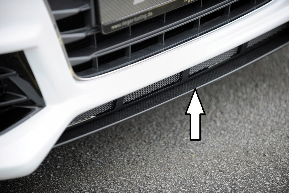 Rieger Tuning Spoilerschwert in Carbon-Look für Spoilerstoßstange 00056790/91/92/93