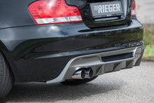 Rieger Tuning Heckeinsatz in Carbon-Look für Fahrzeuge mit M-Paket und Doppelendrohr links