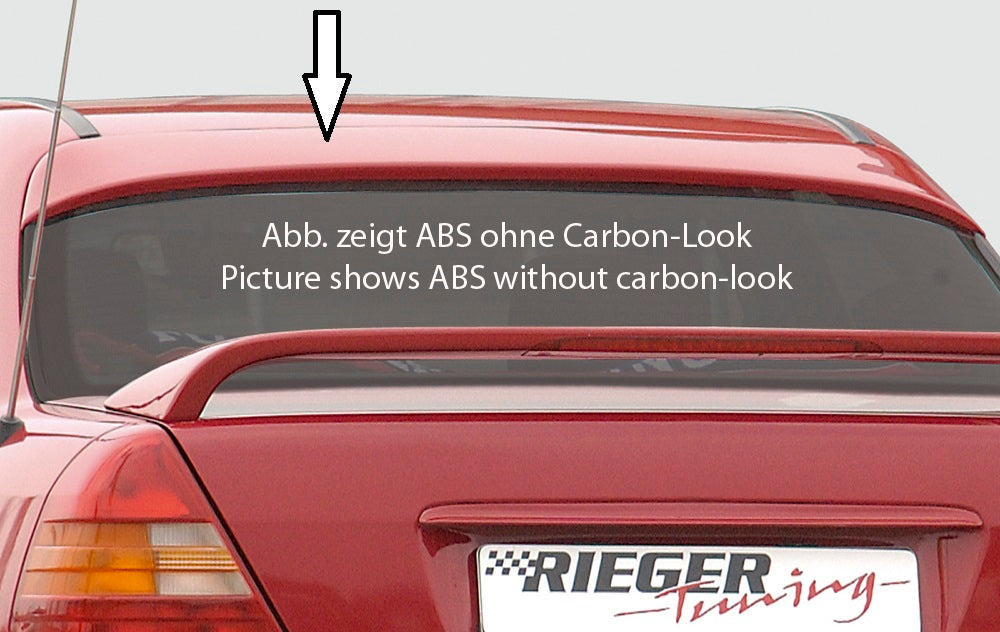 Rieger Tuning Heckscheibenblende in Carbon-Look