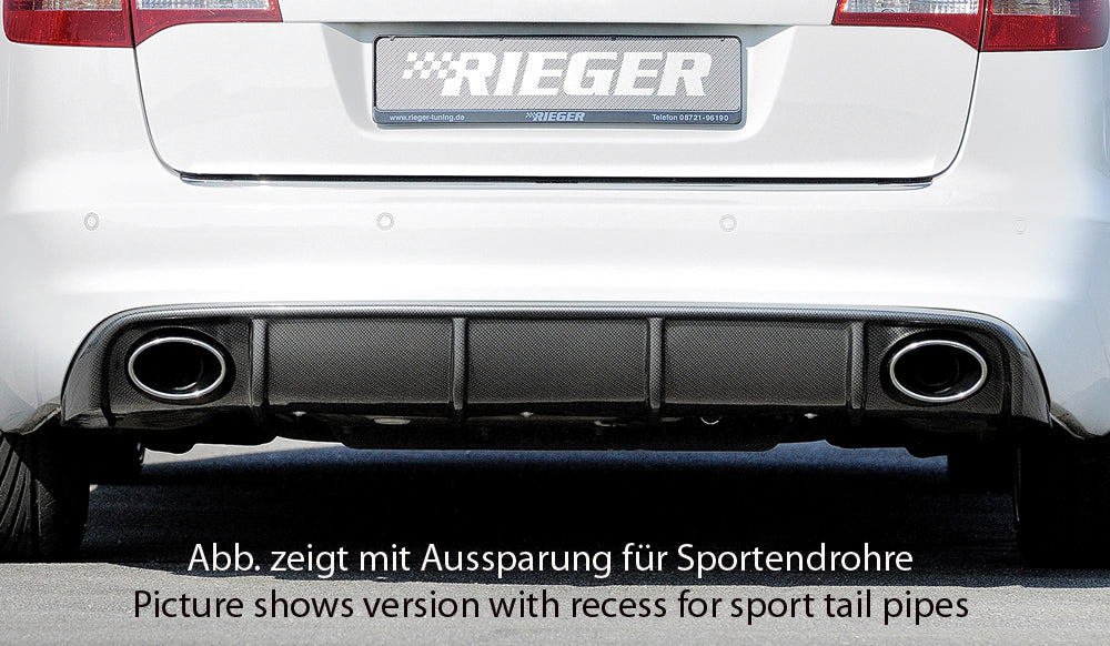 Rieger Tuning Heckeinsatz in Carbon-Look für original Endrohr je 1x links/rechts