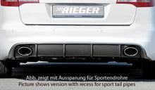 Rieger Tuning Heckeinsatz in Carbon-Look für original Endrohr je 1x links/rechts