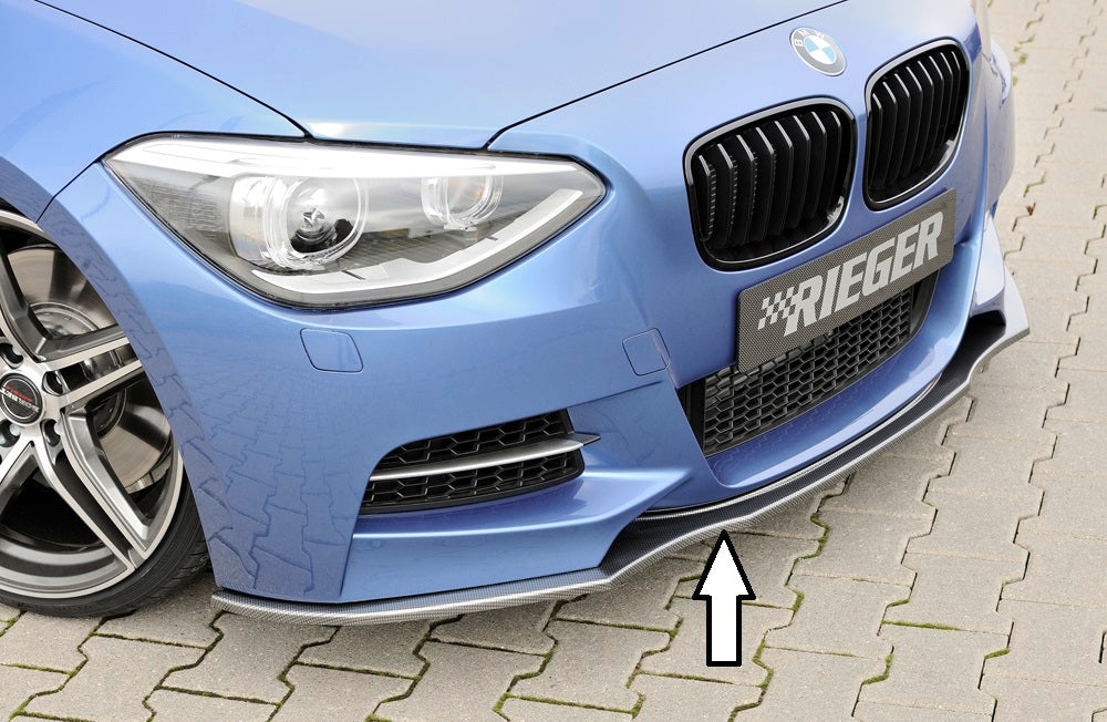 Rieger Tuning Spoilerschwert in Carbon-Look für originale M-Paket Frontschürze