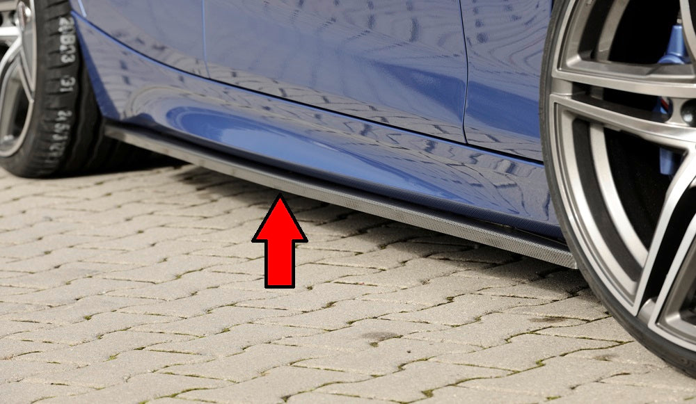 Rieger Tuning Seitenschwelleransatz rechts in Carbon-Look für Fahrzeuge mit M-Paket